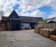 Storage yard and buildings