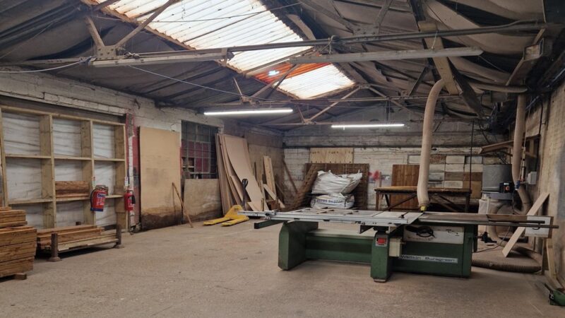 Storage yard and buildings