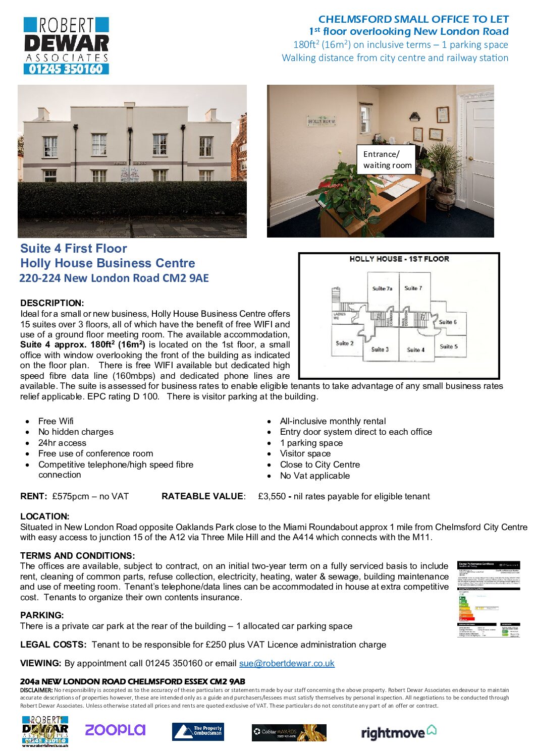 Holly House Business Centre 180sq Ft First floor office 4