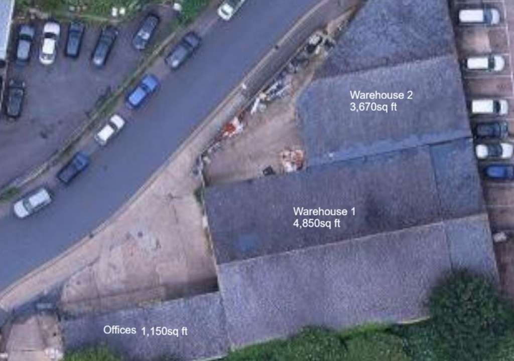 ariel view of available space