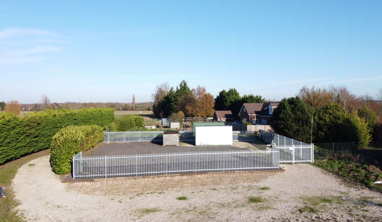 yard at pond side